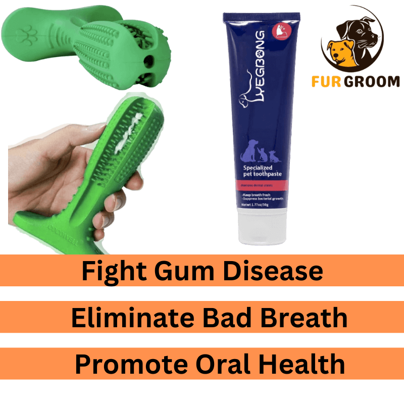 FurGroom™ Specialised Pet Toothpaste and Brush